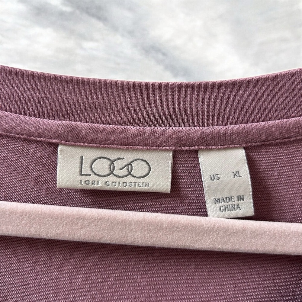 LOGO by Lori Goldstein Knit Top Tunic - Picture 3 of 4